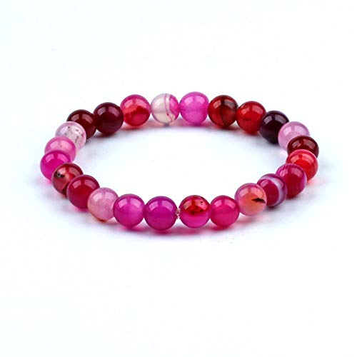 Shop-Story Bracelet amour agate rose pierre