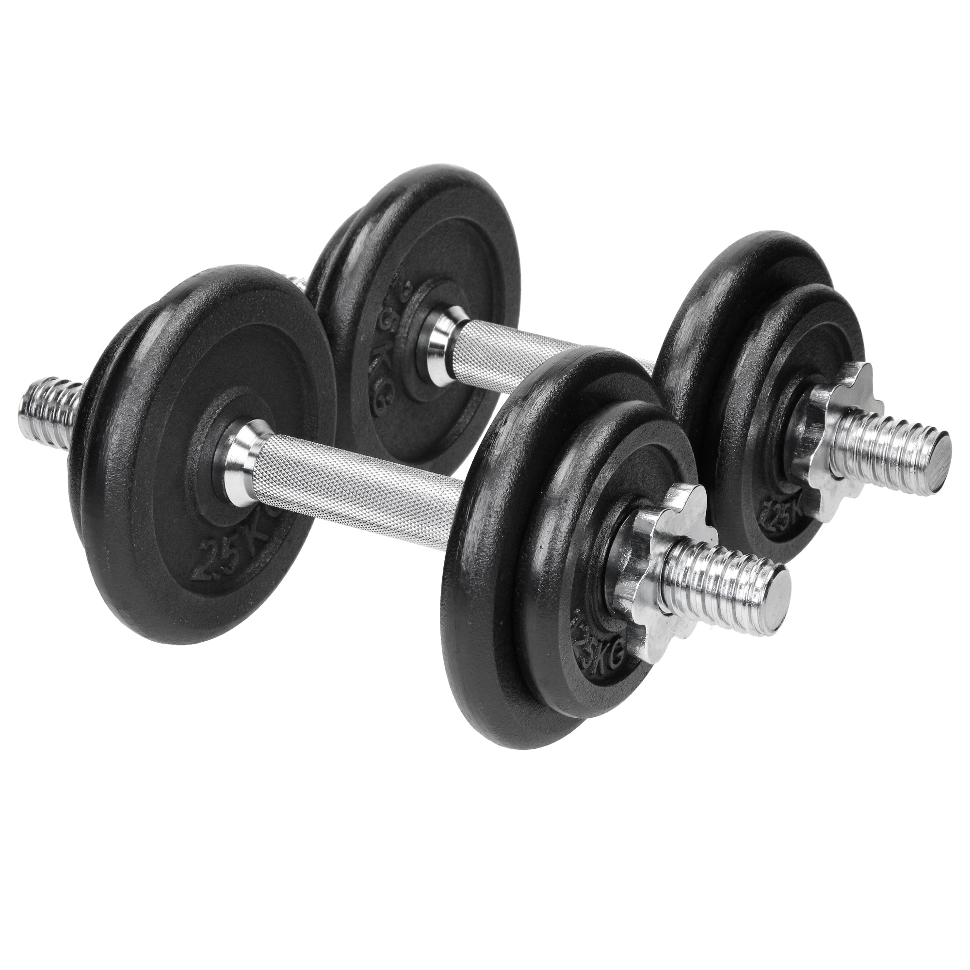 ECD Germany Sport & Freizeit haltère fonte 20 kg lot de 2