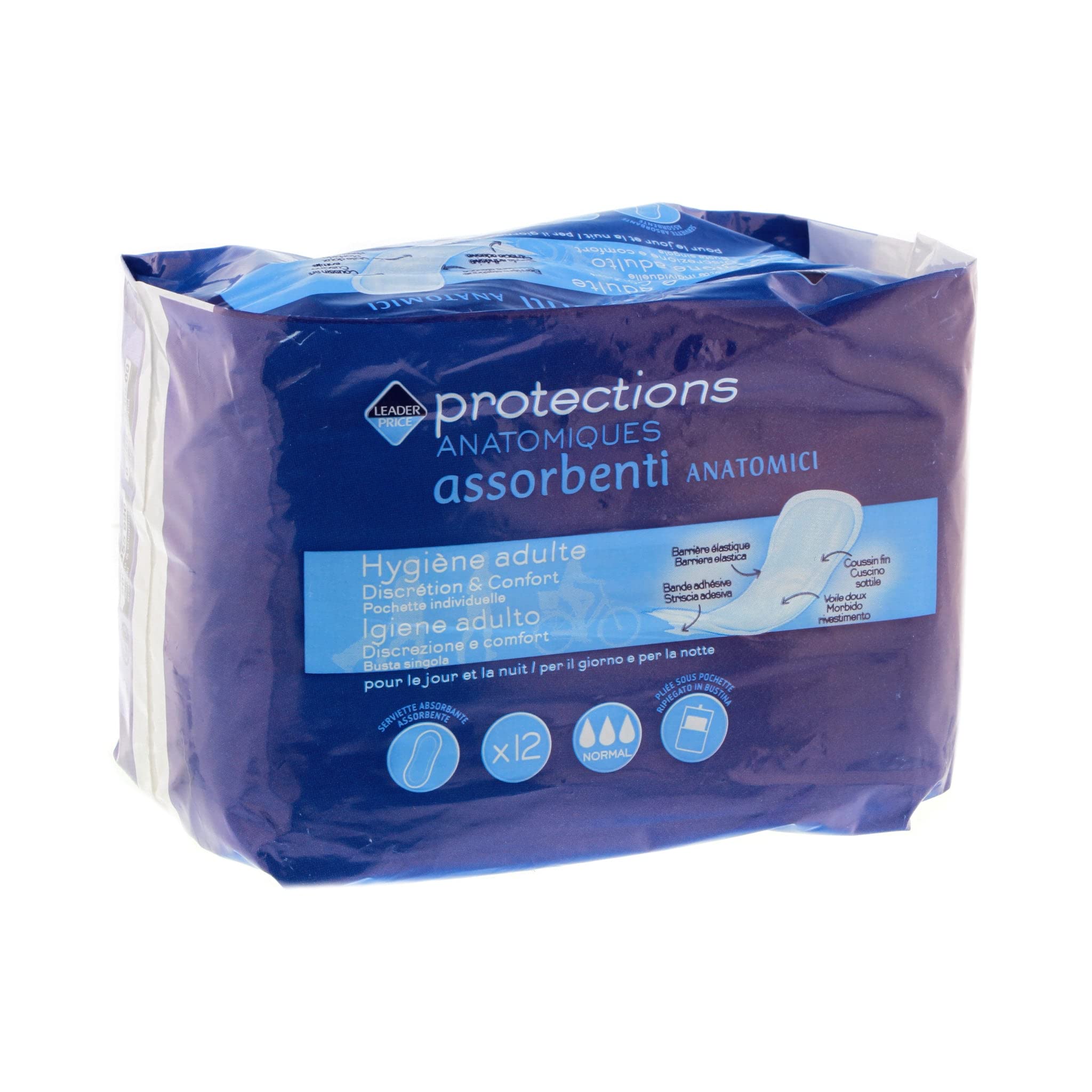 Leader Price Protections anatomiques normal x12