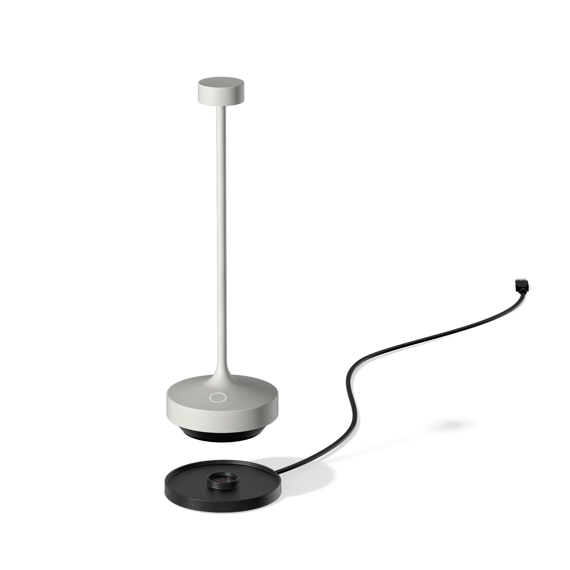 Red Deco Ruby White Lampe Table Sans Fil Blanc H25cm LED