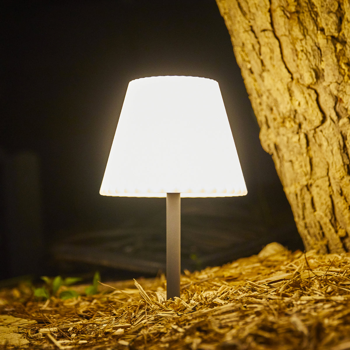 Red Deco Bouffant lampe solaire 2 en 1 à planter H62cm dimmable