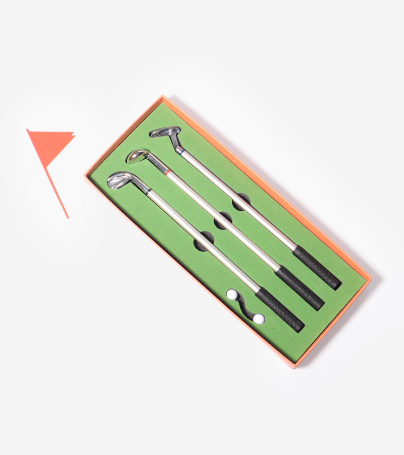 L'avant gardiste Lifestyle coffret stylos golf bureau