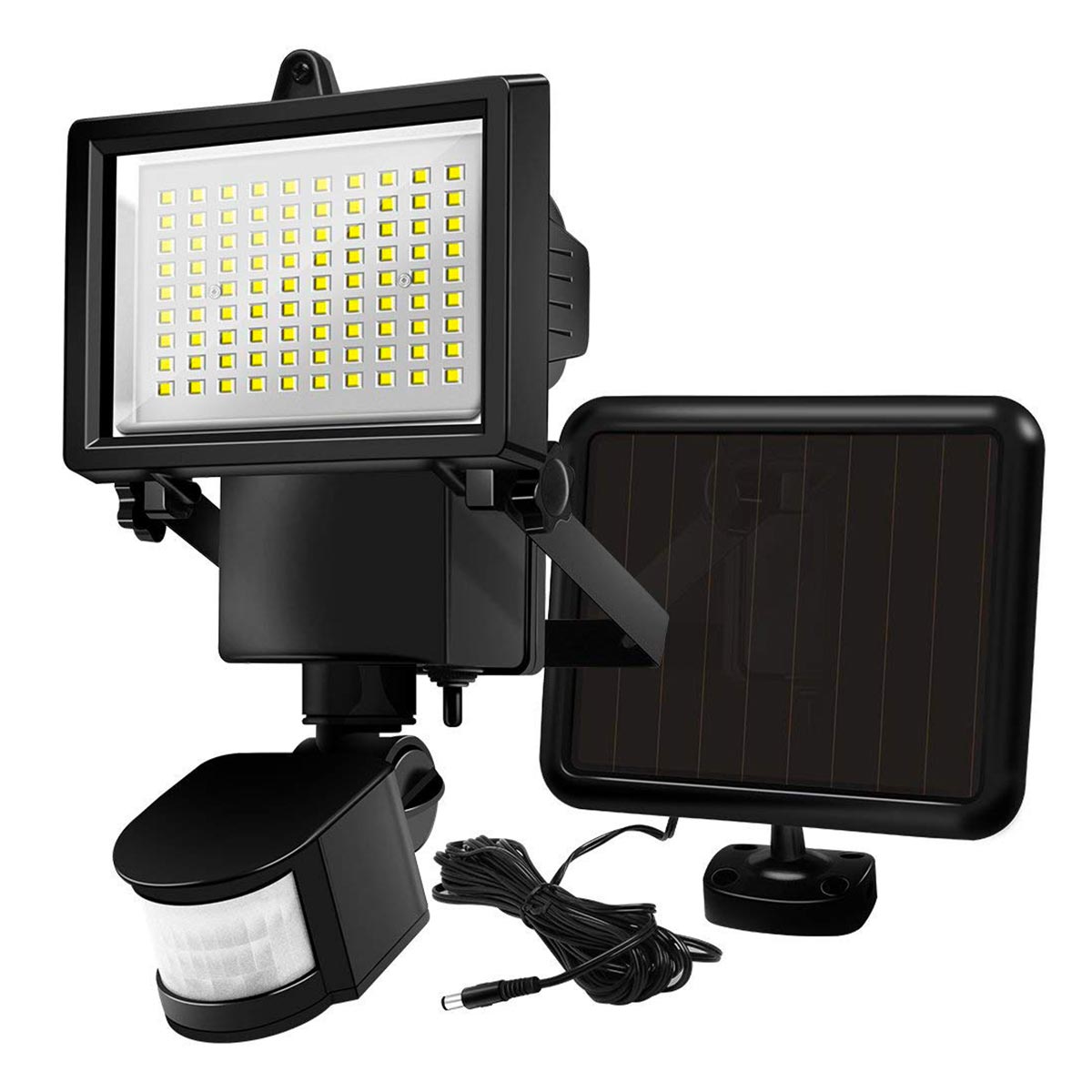 Red Deco Cooper Black Projecteur Solaire Détecteur 1000LM