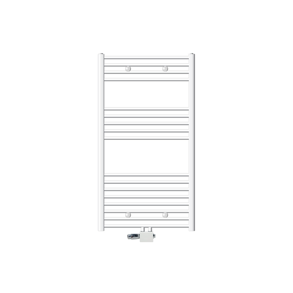 ECD Germany radiateur sèche-serviettes blanc 75x120 cm courbe