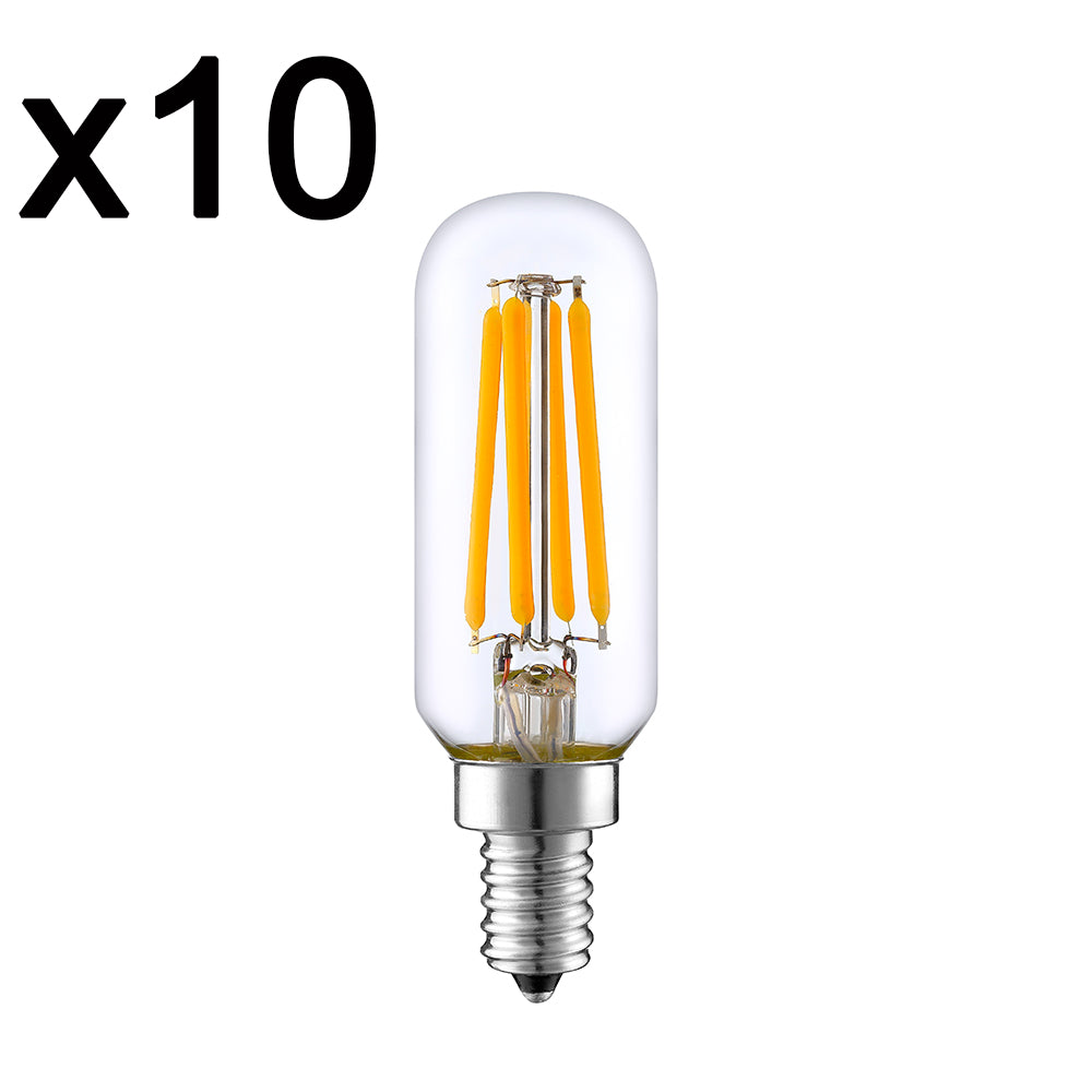 Red Deco Pluton lot 10 ampoules LED E14 blanc chaud 4W