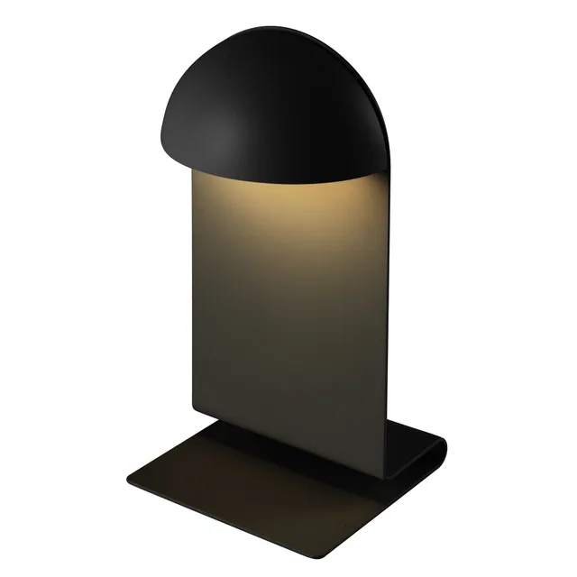 Red Deco Midi Black lampe chevet sans fil noire LED 28cm