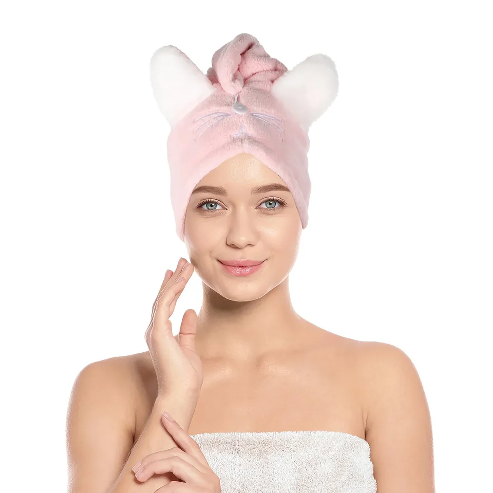 Stokomani Beauté serviette microfibre cheveux gris absorbante