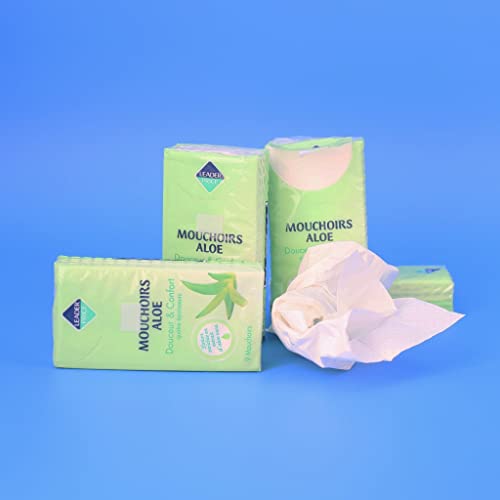 Leader Price Mouchoirs étuis aloe douceur confort x12 poche