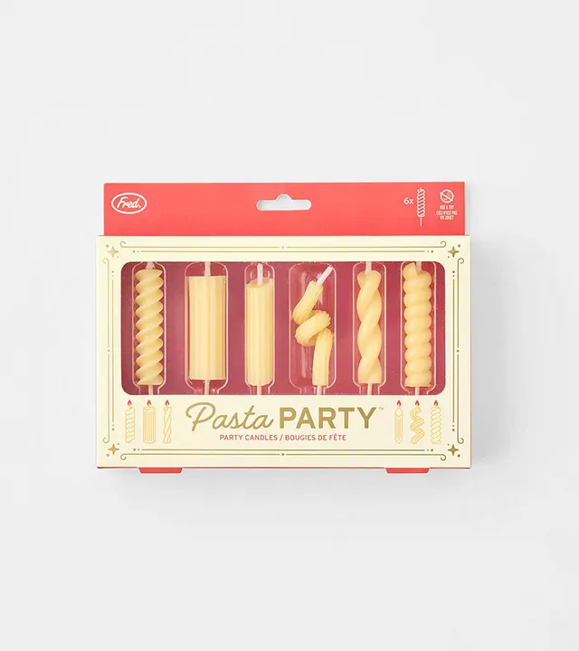 L'avant gardiste Objets déco bougies anniversaire pasta