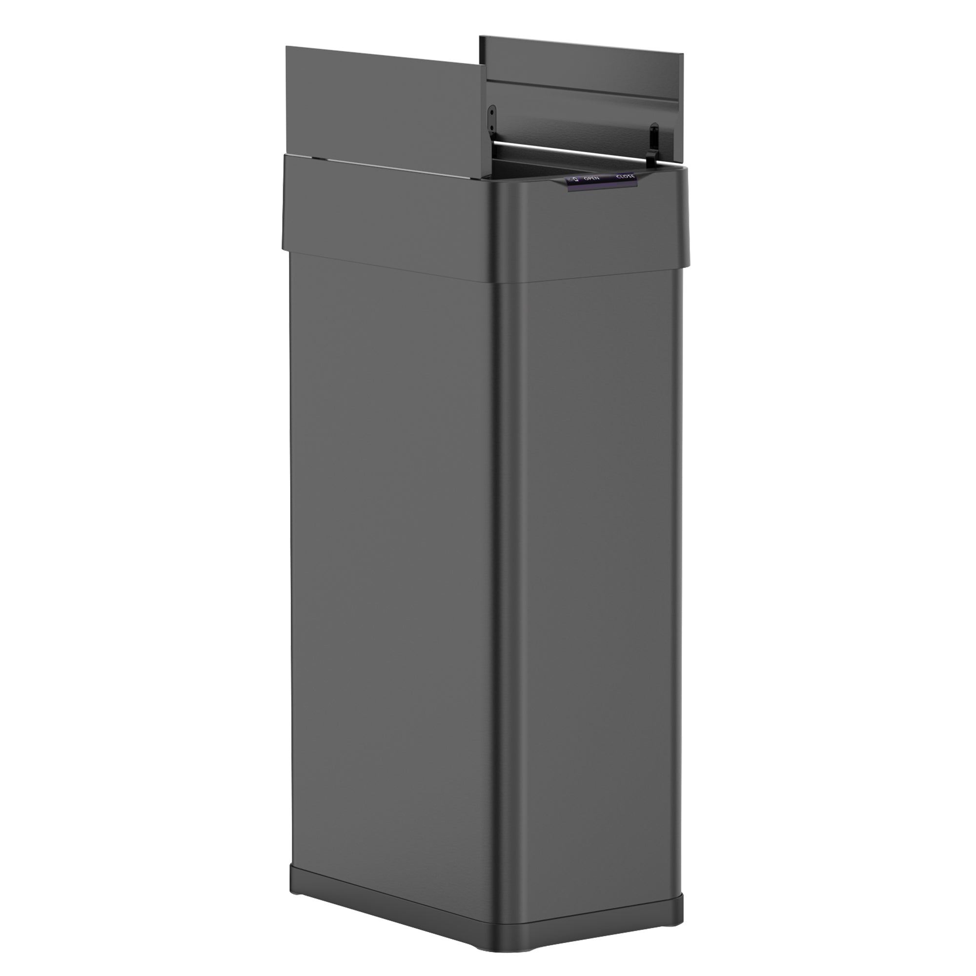 Red Deco Silverlake Black poubelle automatique 90L inox noir