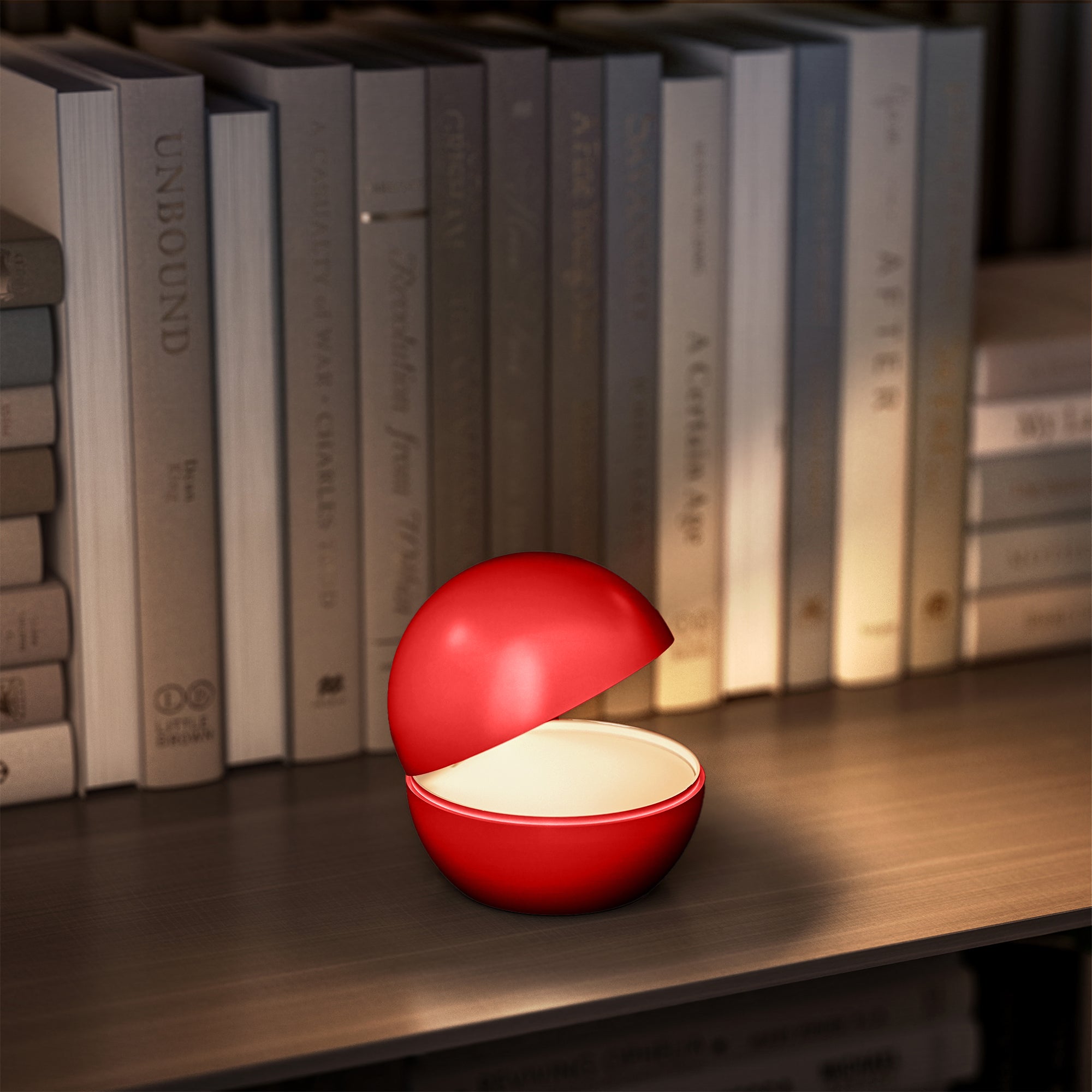 Red Deco Good Night Red lampe chevet rouge LED Ø12 cm