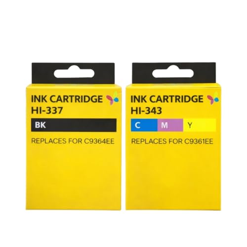 Shop-Story Pack 2 Cartouches HP 337 343 Encre Noire Couleur