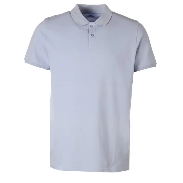 Polo manche courte Bleu homme coton