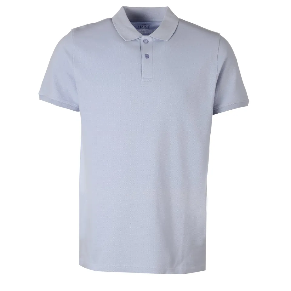 Polo manche courte Bleu homme coton