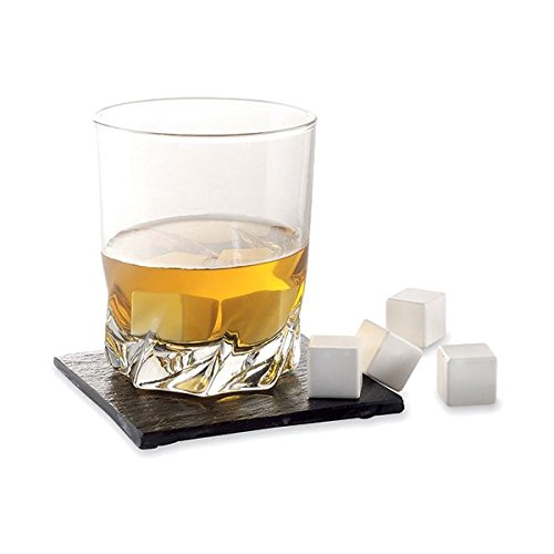 Shop-Story Lot 9 Pierres à Whisky Blanches Pochette Froid Sans Dilution