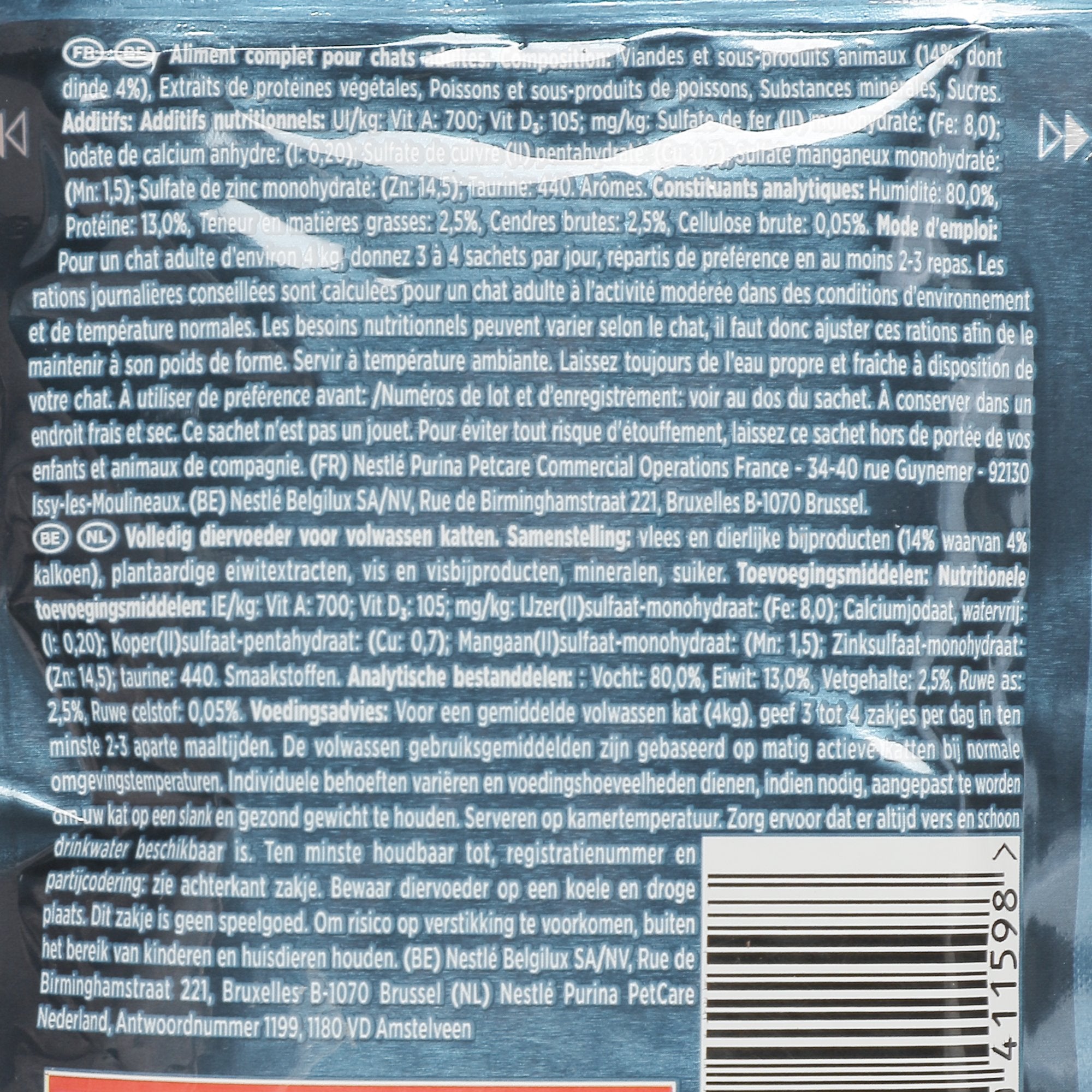 Stokomani Mini filets sauce pâtée chat dinde