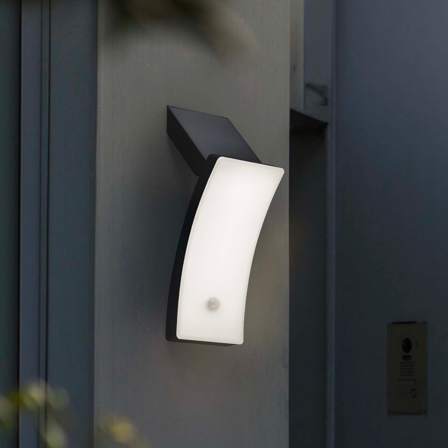 Red Deco Kira applique solaire gris LED blanc H29,6 cm