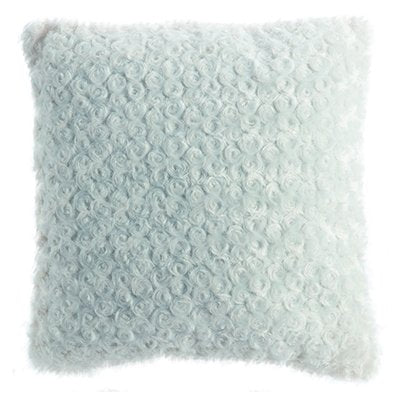 Stokomani Maison coussin fausse fourrure rose clair