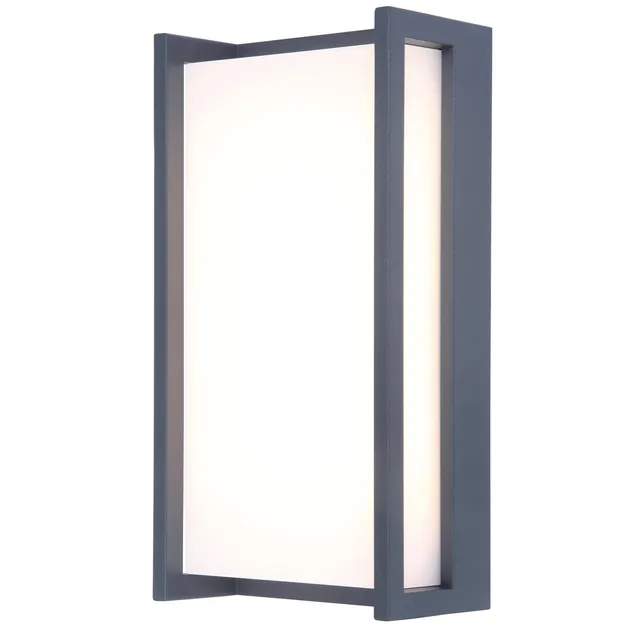 Red Deco Qubo Grey H22cm applique murale extérieur LED