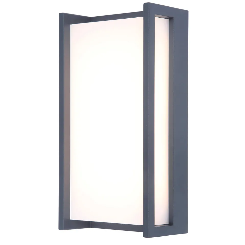 Red Deco Qubo Grey H22cm applique murale extérieur LED