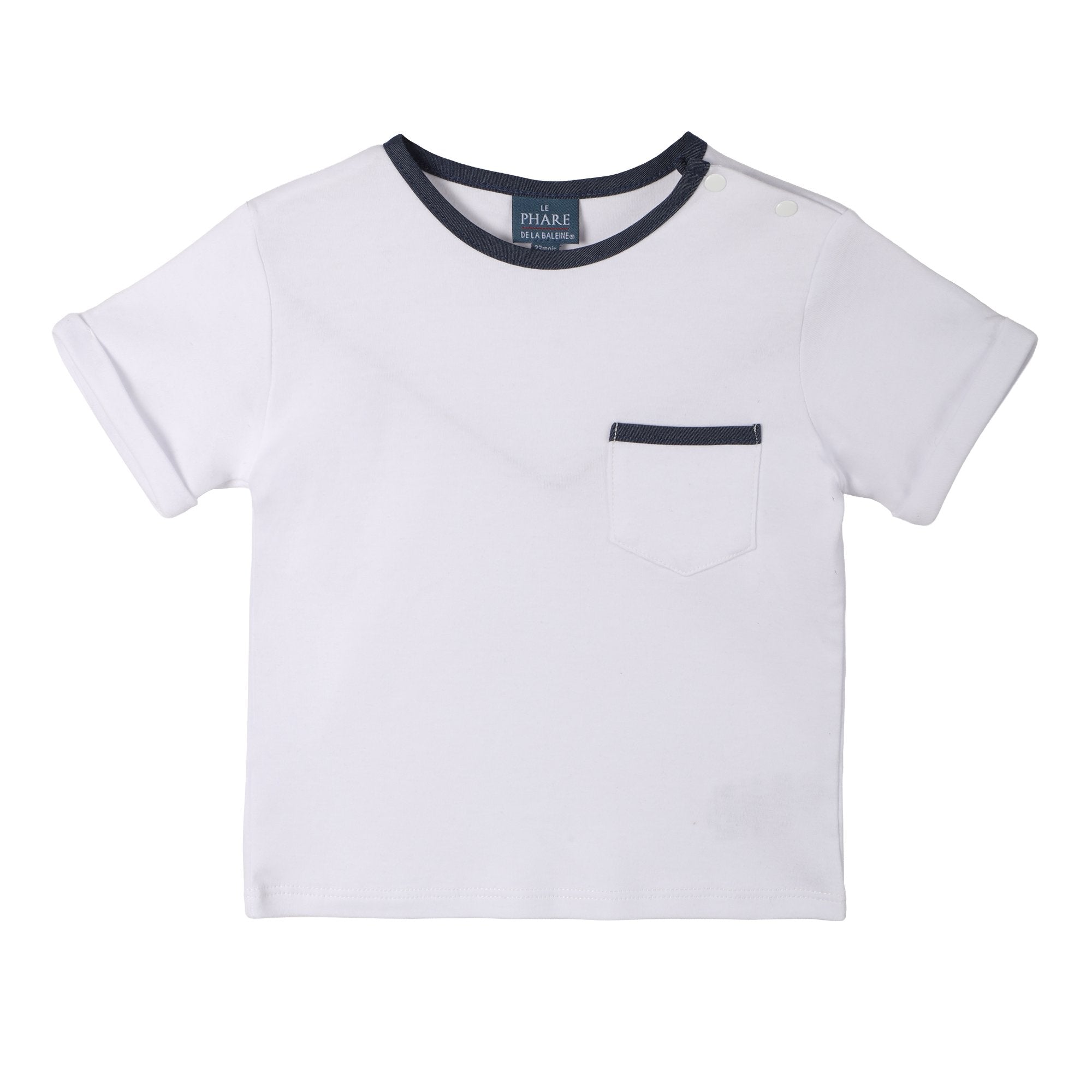 T-shirt bébé manches courtes 3 à 36 mois coton doux