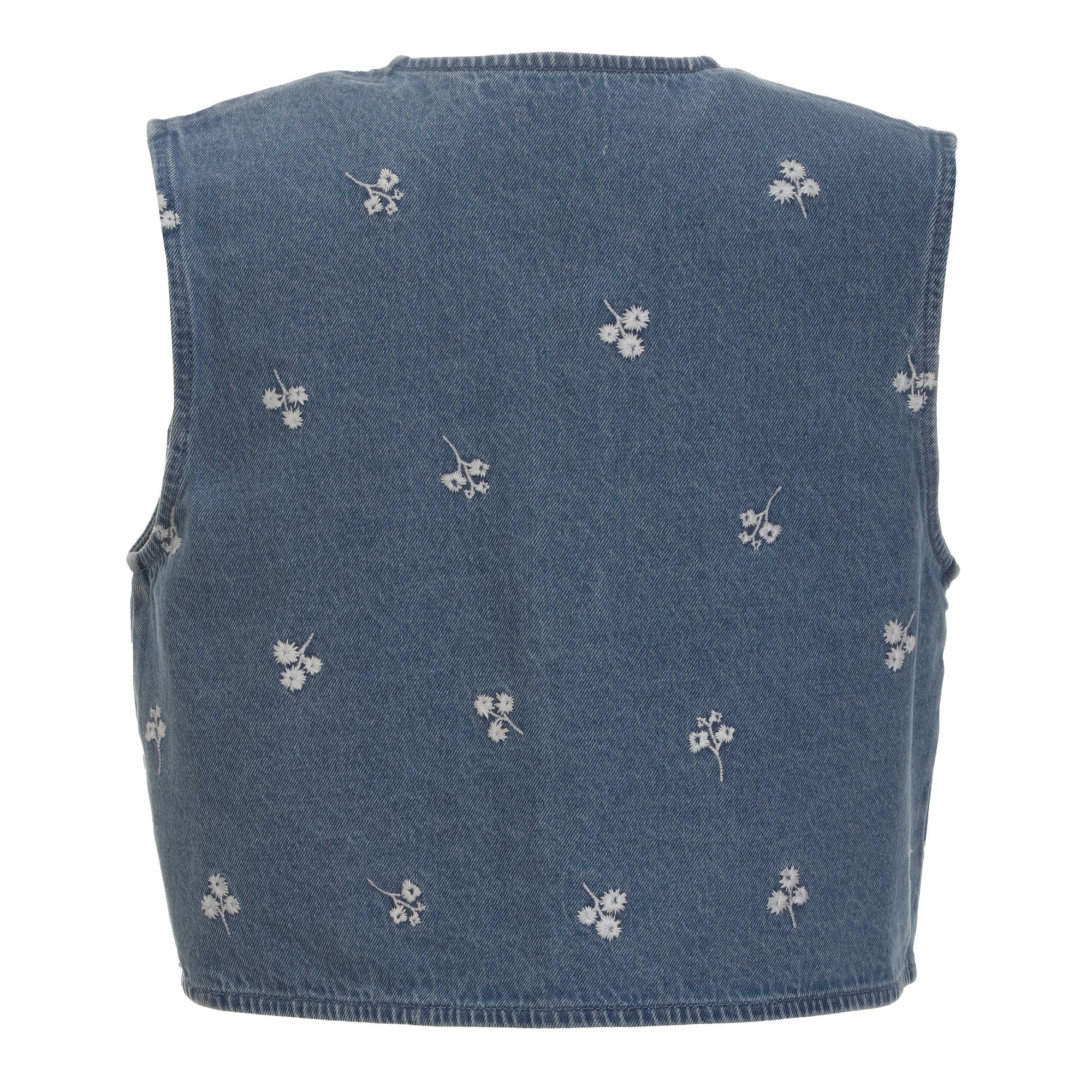 Stokomani Mode Veste sans manche jean bleu taille 40