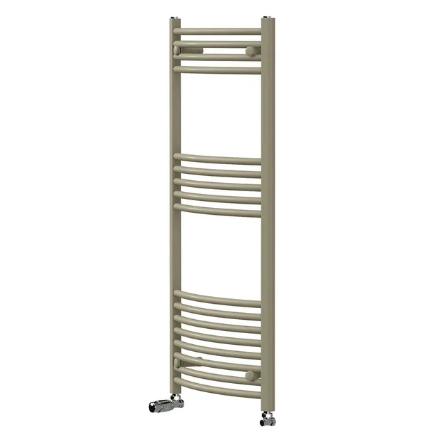 LuxeBath Sahara sèche-serviettes beige 500x1200 mm cintré thermostat acier