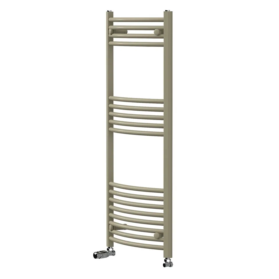 LuxeBath Sahara sèche-serviettes beige 500x1200 mm cintré thermostat acier