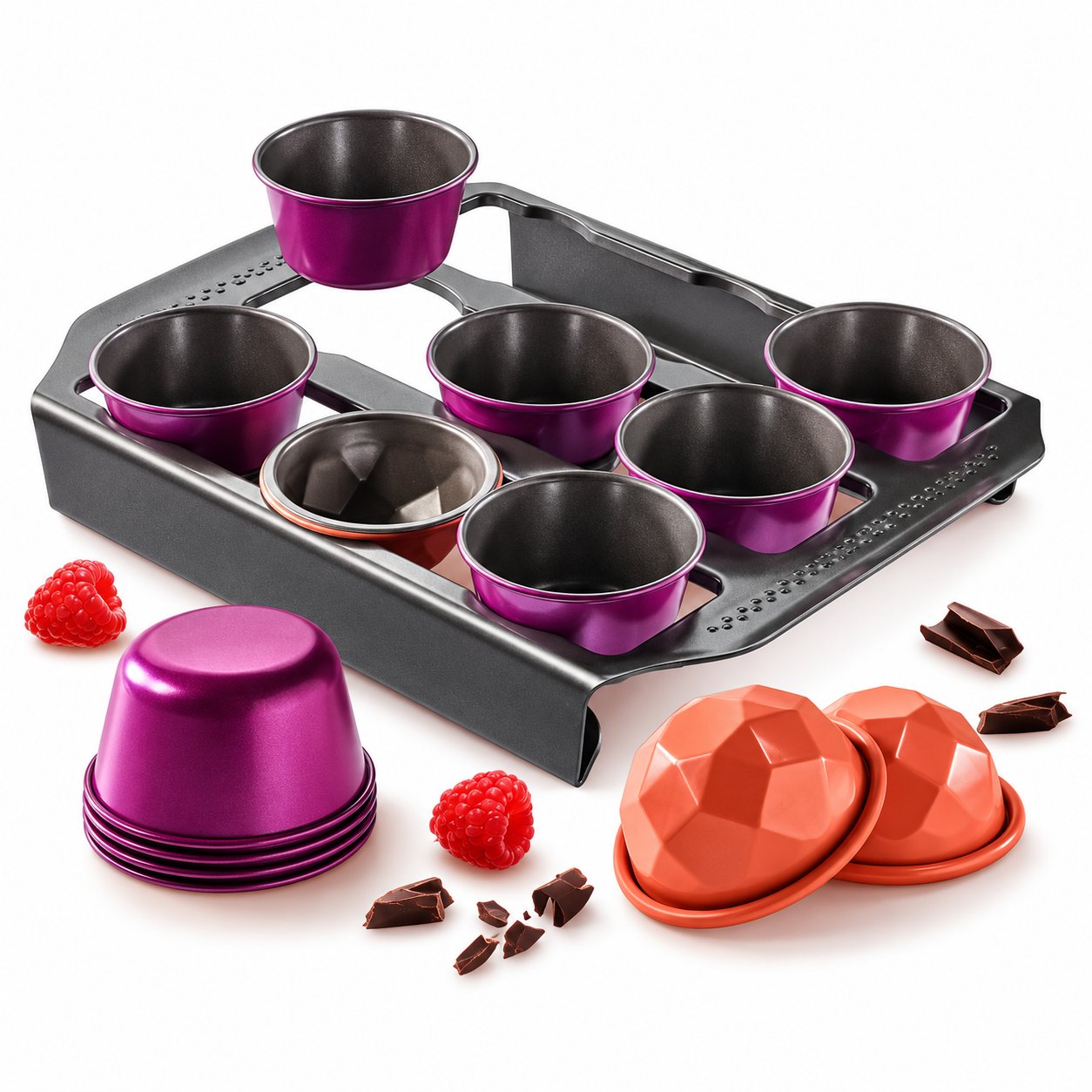 Tefal Creabake J304SS moule à gâteau acier ensemble