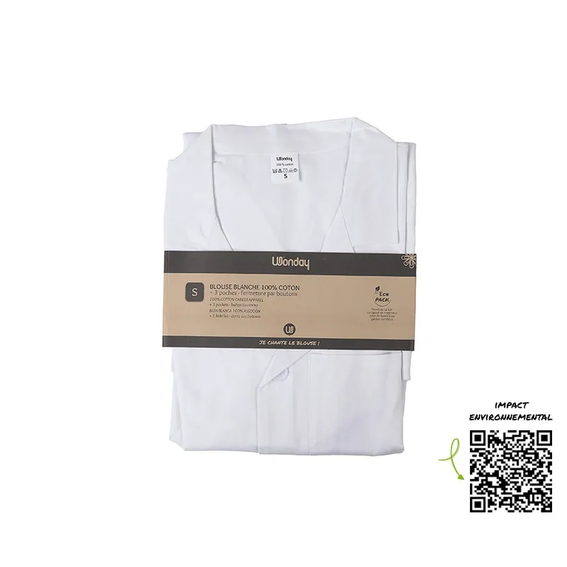 Safe Tool Services généraux blouse blanche 190 g/m² taille S boutons