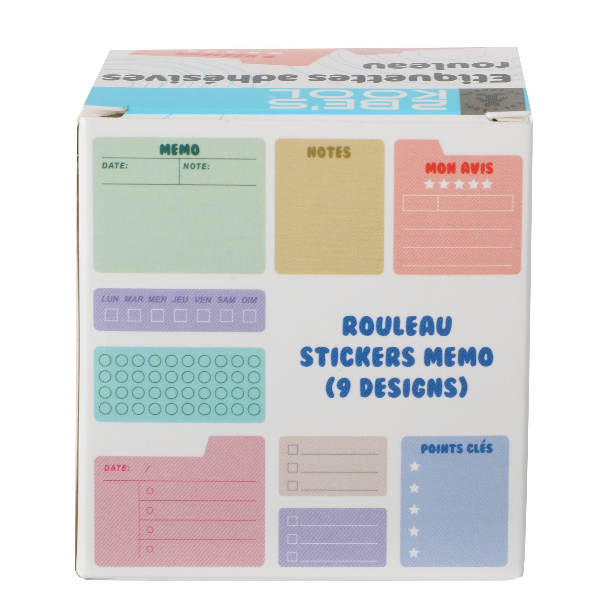 Stokomani Scolaire étiquette adhésive blanche identification