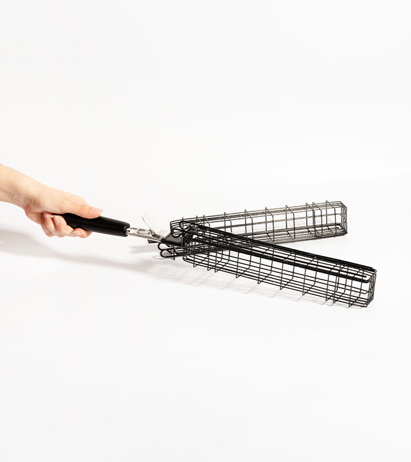 L'avant gardiste Outdoor panier barbecue légumes inox individuel