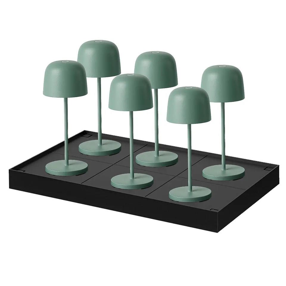 Red Deco Sophia Olive lot 6 lampes H28 cm LED