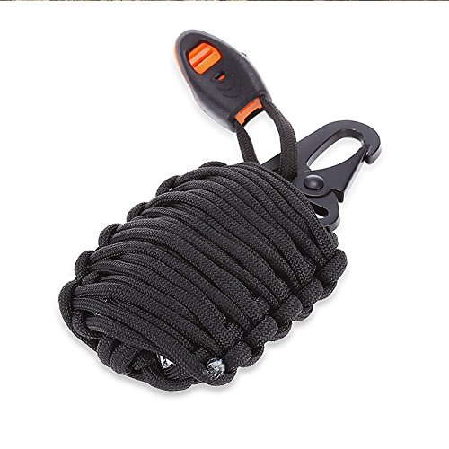 Shop-Story Kit Survie 21 Pièces Grenade Noir Camping Outdoor