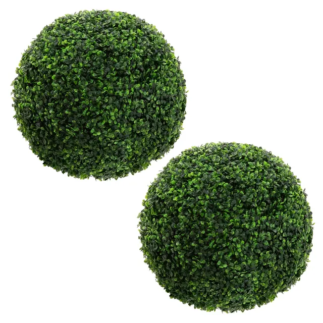 ECD Germany buis artificiel boule Ø45 cm lot de 2 vert