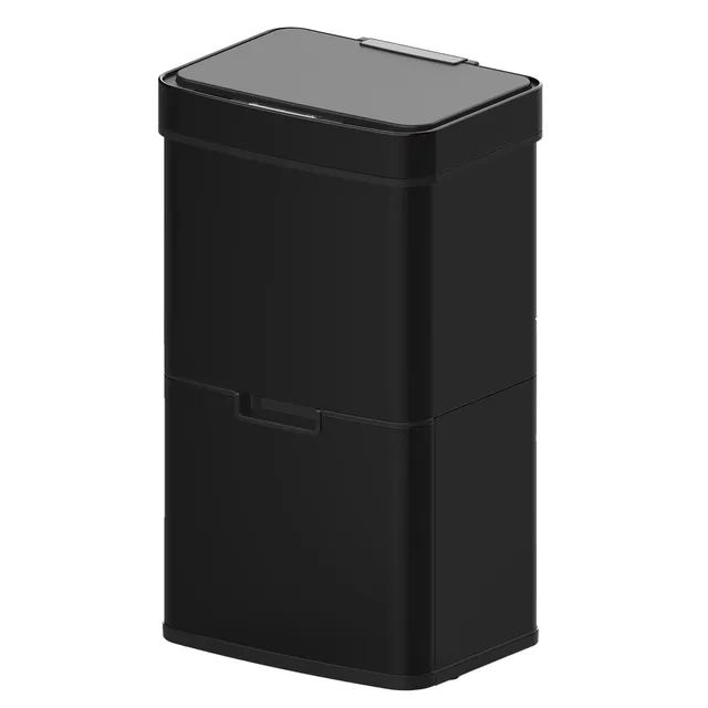 Red Deco Narvik poubelle automatique 75L noir mat +3L