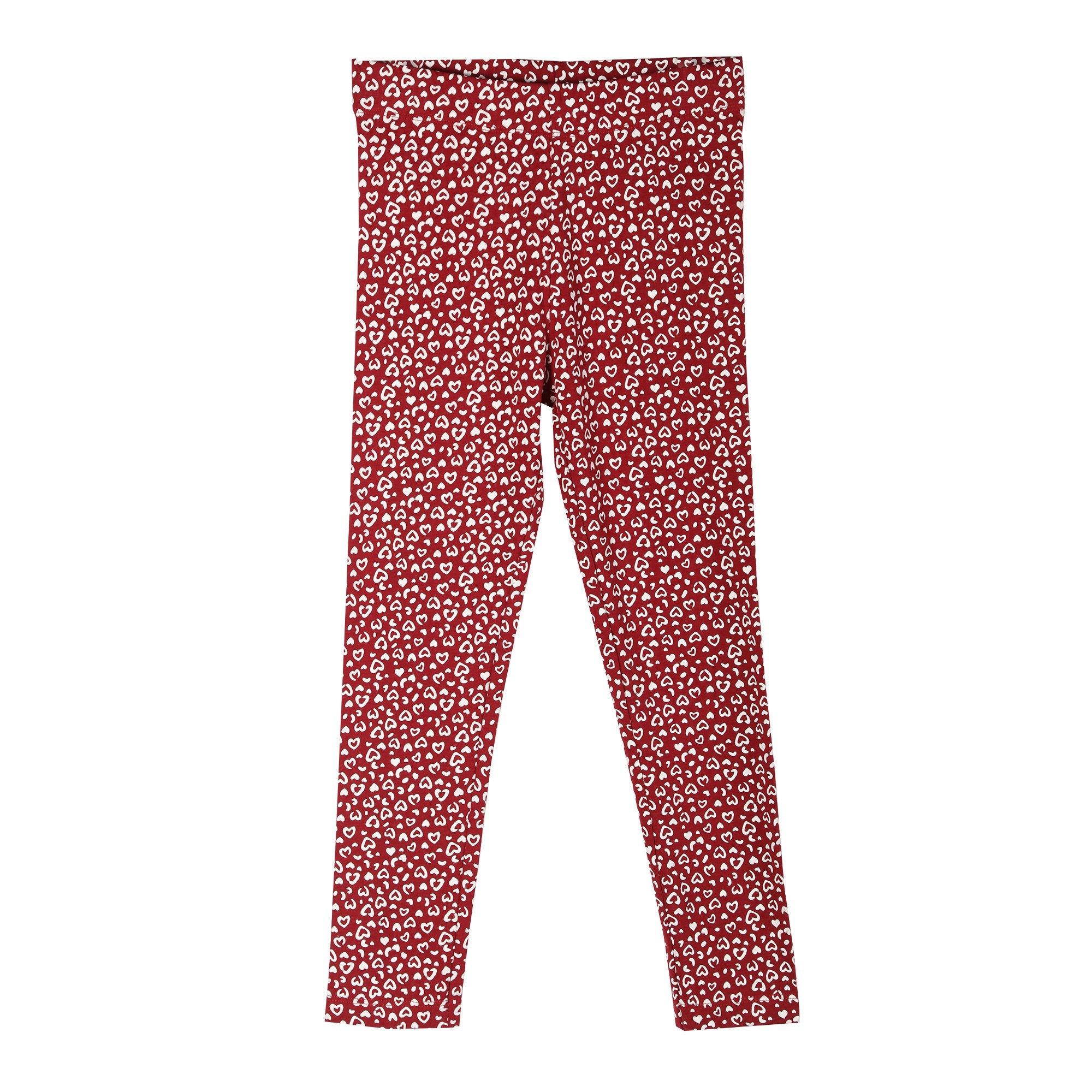 Stokomani legging imprimé rouge enfant stretch