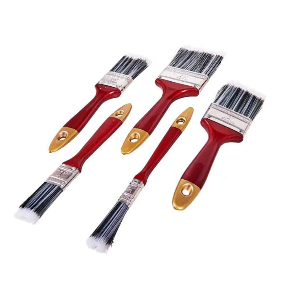 Shop-Story set 5 pinceaux plats synthétiques acrylique 12-63mm