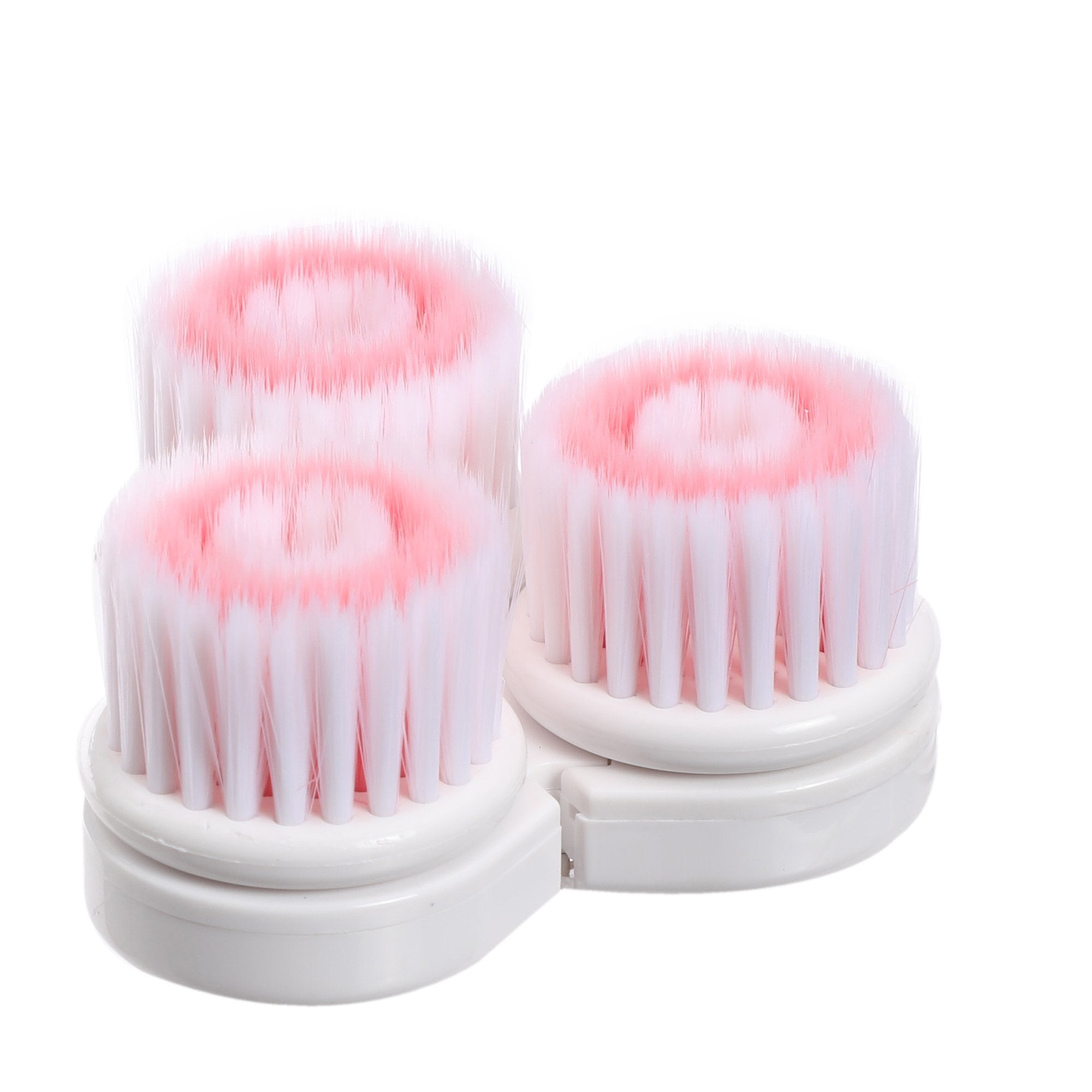 Brosse nettoyante visage 3 têtes silicone et douce