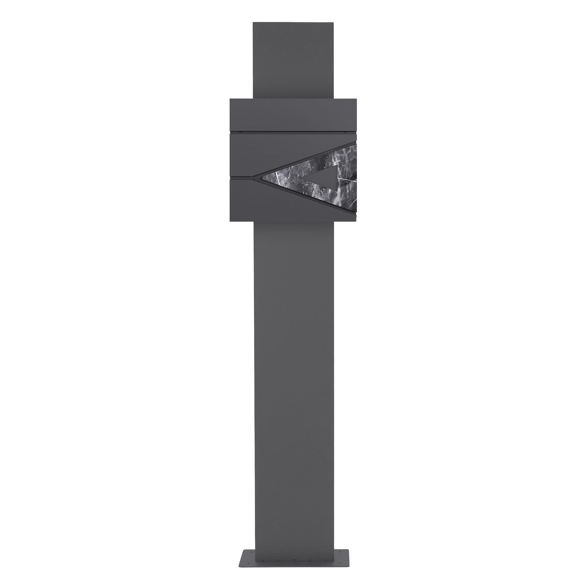 ECD Germany ML-Design boîte aux lettres sur pied 170 cm anthracite