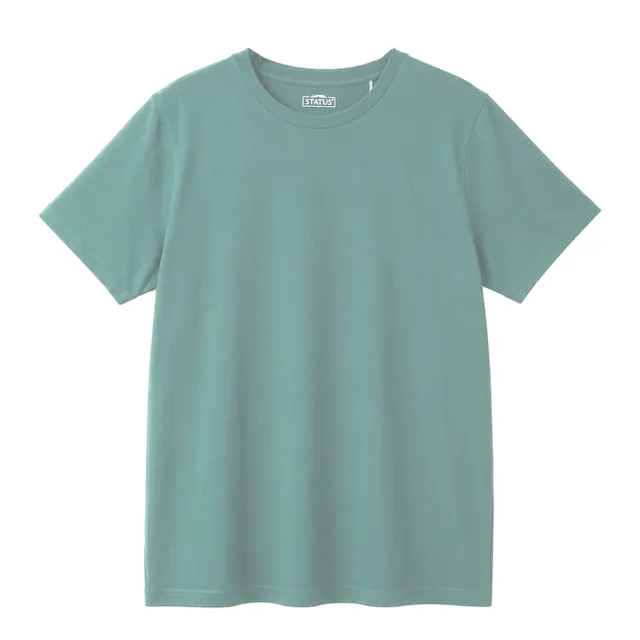 Stokomani Mode Tee shirt col rond Vert coton homme