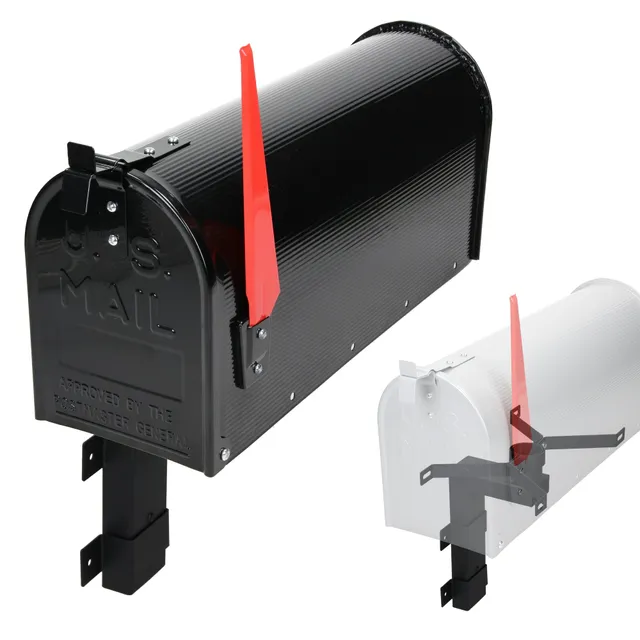 ECD Germany ML-Design Boîte aux lettres US noire aluminium