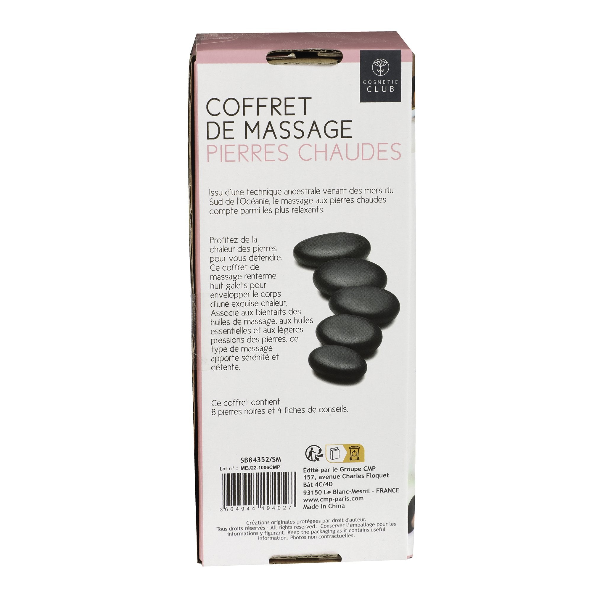 Stokomani Beauté coffret pierres chaudes 8 pièces