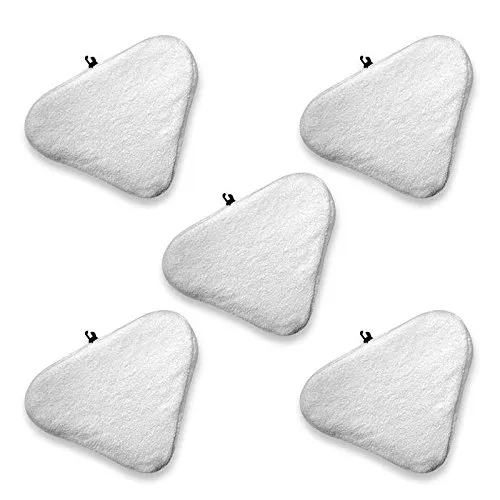 Shop-Story Maison lot 5 lingettes microfibres balai vapeur blanc