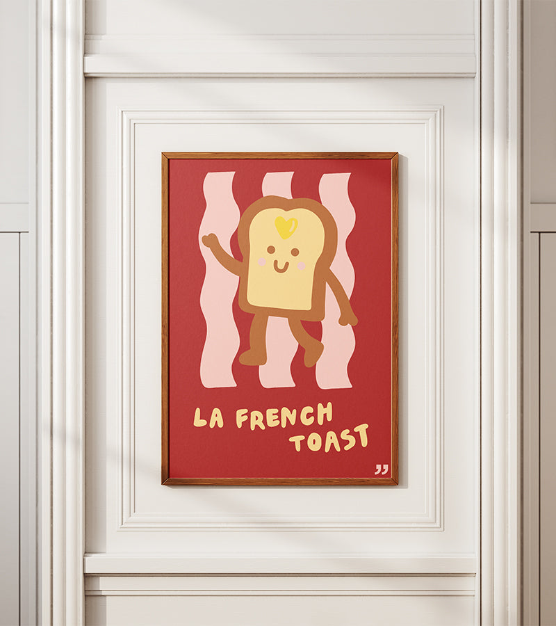 L'avant gardiste Déco murale poster La french toast brunch