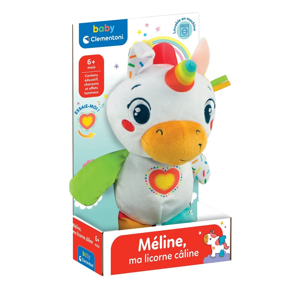 Stokomani Meline Peluche Licorne Multisensorielle 0-24 Mois