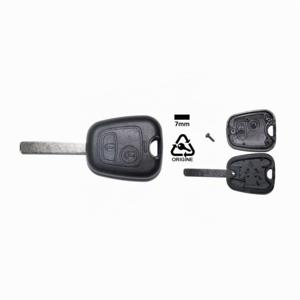 Shop-Story Coque Clé Vague 2 Boutons Peugeot Citroën Plip