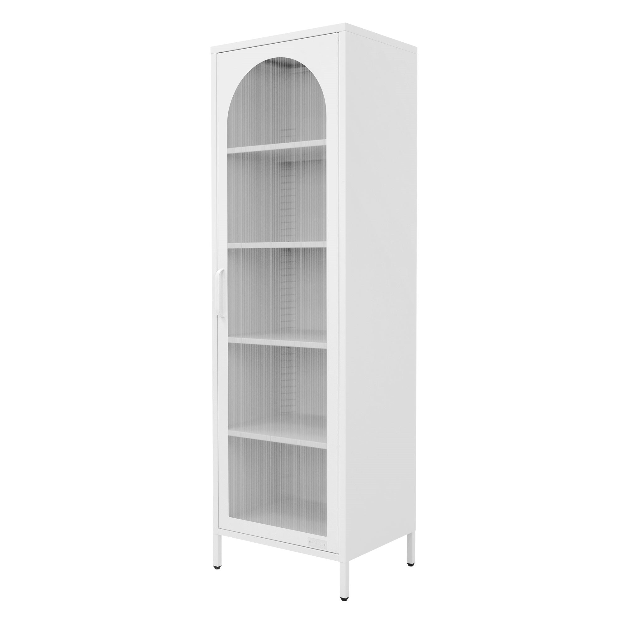 ECD Germany Möbel vitrine métal noir 45x145x35 cm