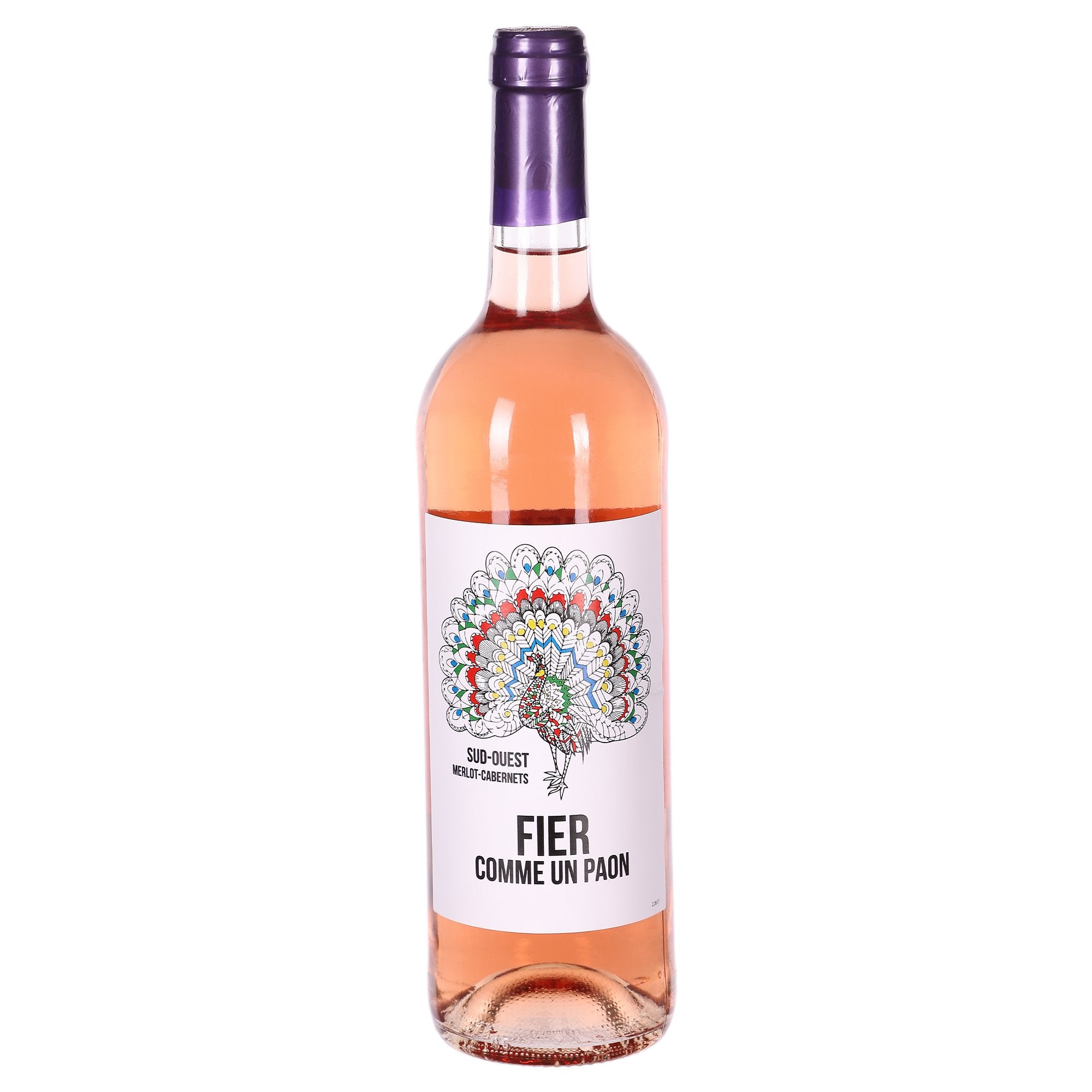 Fier Comme un Paon Merlot Cabernets rosé 2022 75cl