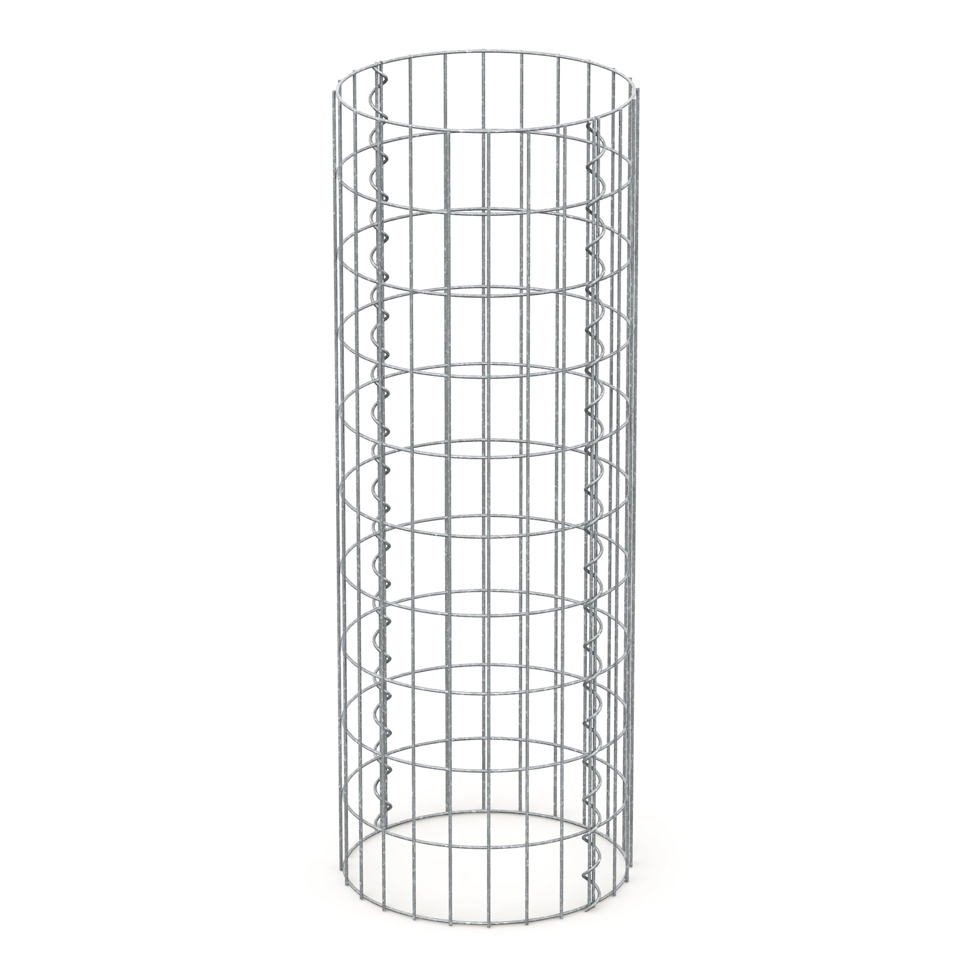 ECD Germany Garten gabion colonne ronde Ø35x100 cm galvanisé